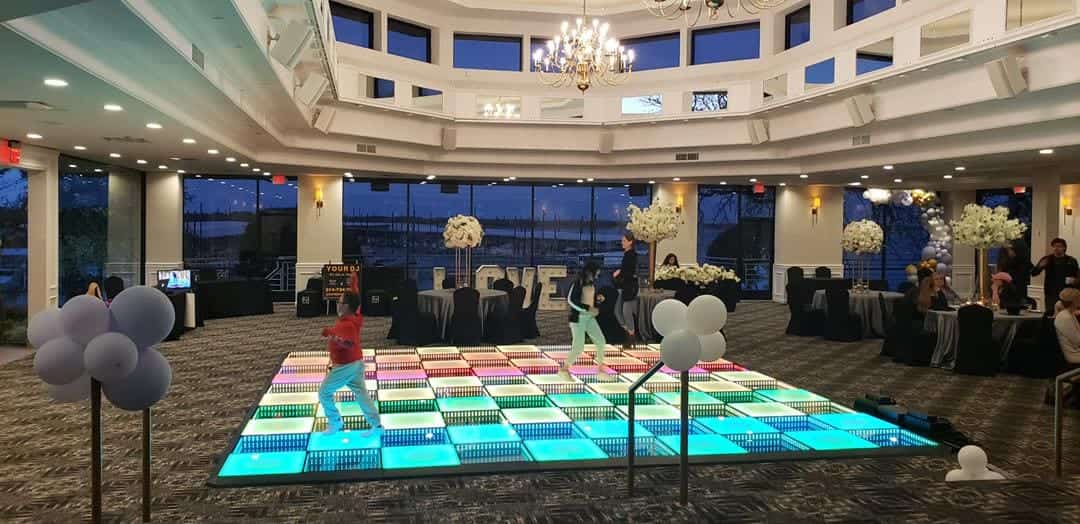 LED dance floor in a function room